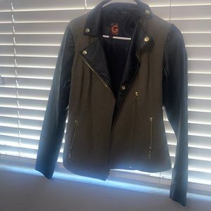 Black and green jacket